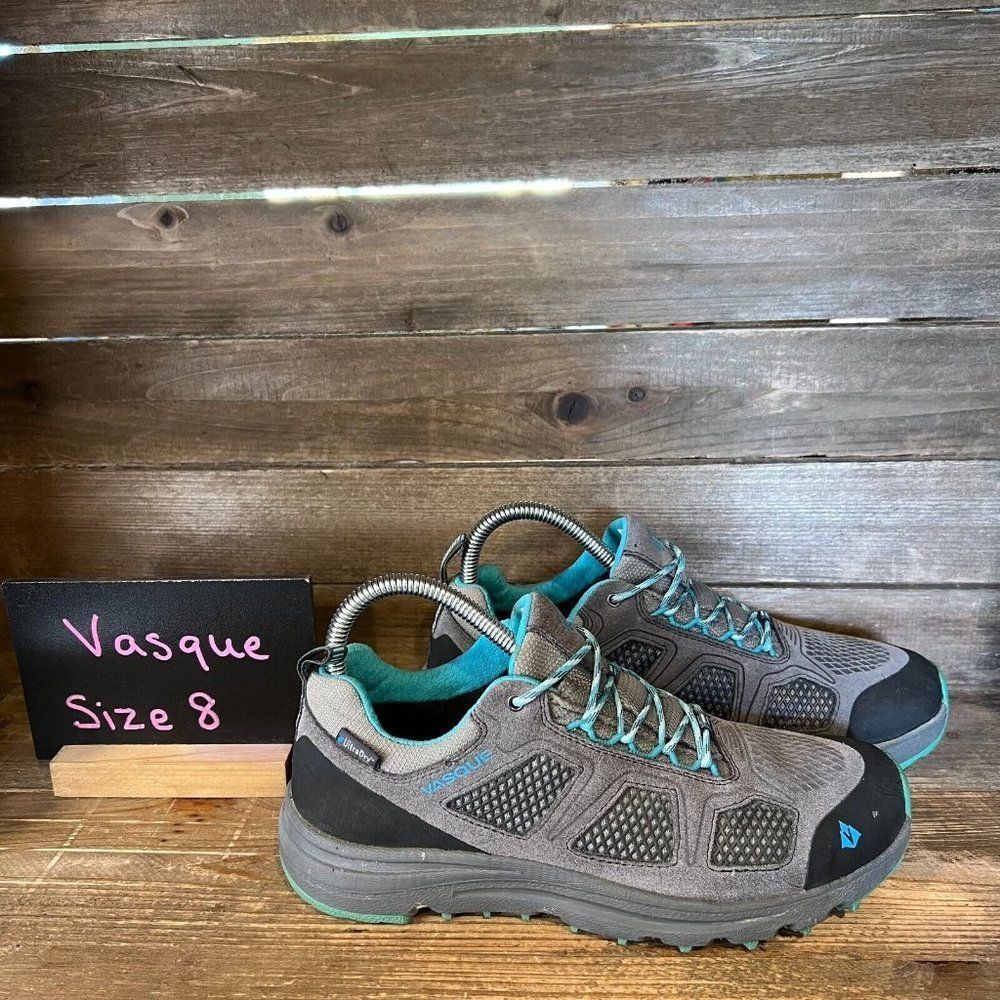 Womens Vasque Mesa Trek Gray Low Outdoor Athletic Hiking Sneakers Shoes Size 8 M